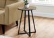 Monarch Specialties Inc. 22"H Dark Taupe Accent Table with Black Base -1