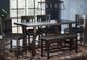 Jofran Inc. American Rustics Dark Brown Counter Trestle Table-1
