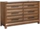 Magnussen Home® Callisto Bourbon Brown Double Drawer Dresser-0