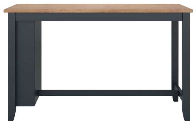 Signature Design by Ashley® Gesthaven Natural Rectangular Counter Height Dining Table with Blue Base-1