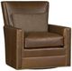 King Hickory Customizable Nicole Leather and Fabric Swivel Chair-0