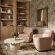 TOV Furniture Mado Peach Swivel Accent Chair-1