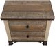 International Furniture Direct Antique Brown Nightstand-4