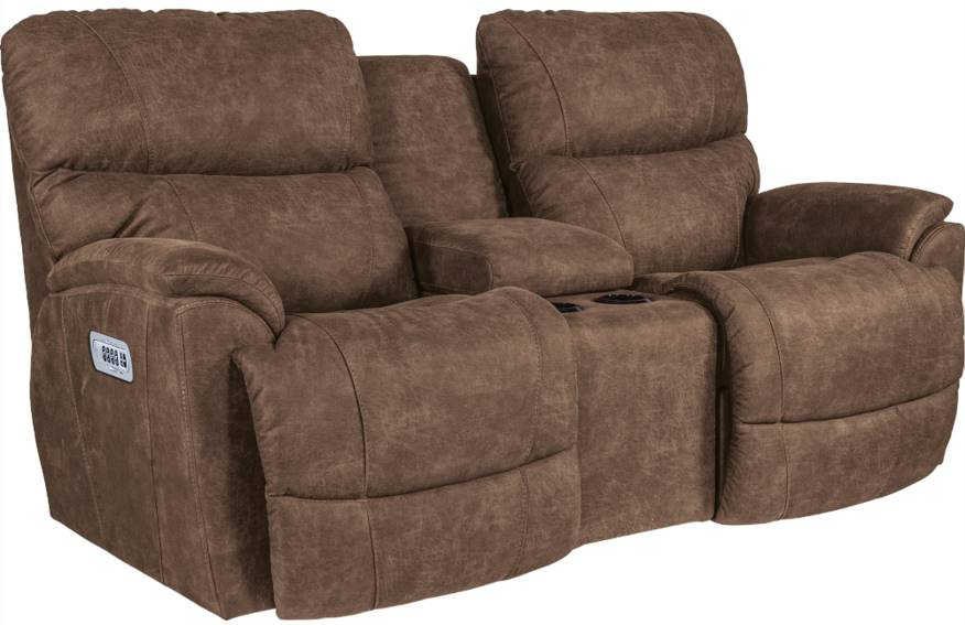 La-Z-Boy® Trouper Whiskey Power Reclining Loveseat with