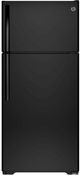 GE® 15.5 Cu. Ft. Top Freezer Refrigerator-Black-0