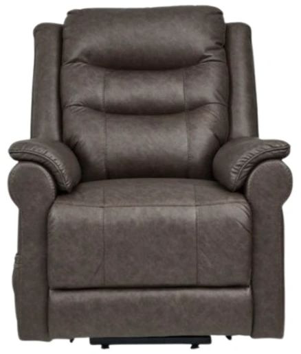 Signature Design by Ashley® Oatman Umber Power Lift Recliner-1