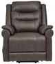 Signature Design by Ashley® Oatman Umber Power Lift Recliner-1