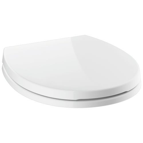 DELTA Morgan® White Round Front Slow-Close Toilet Seat-0