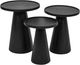 Jofran Inc. Global Archive Knox 3-Piece Black Nesting Table Set-0