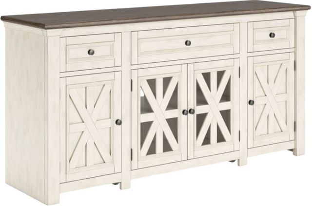 Bolanburg TV Stand - White/Weathered Gray
