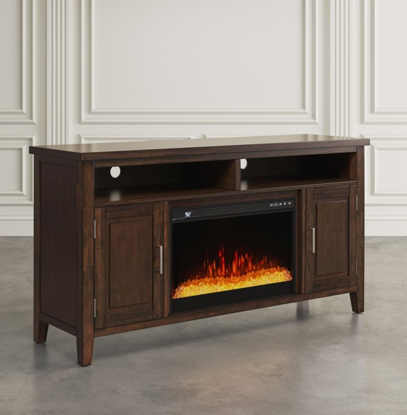 Jofran Inc. Urban Icon Merlot Electric Fireplace Media Console