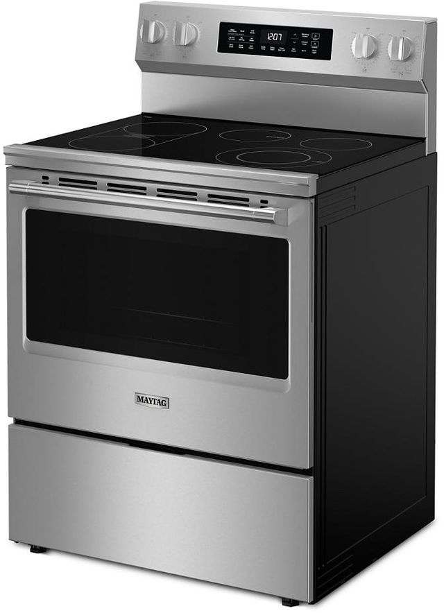 Maytag® 30" FingerPrint Resistant Stainless Steel Freestanding Electric Range with Grill Mode and No Preheat Air Fry-2