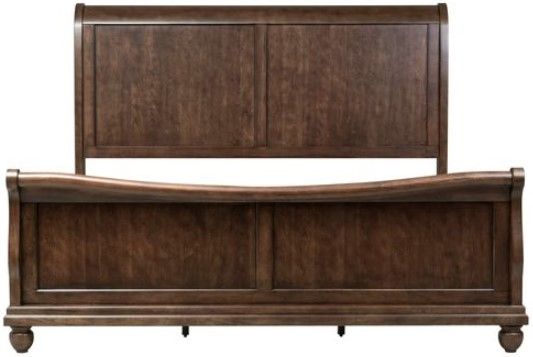 Liberty Furniture Rustic Traditions Rustic Cherry Queen Sleigh Bed-1