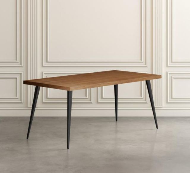 Jofran Inc. Prelude Suede Dining Table with Black Base-1