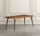 Jofran Inc. Prelude Suede Dining Table with Black Base-1