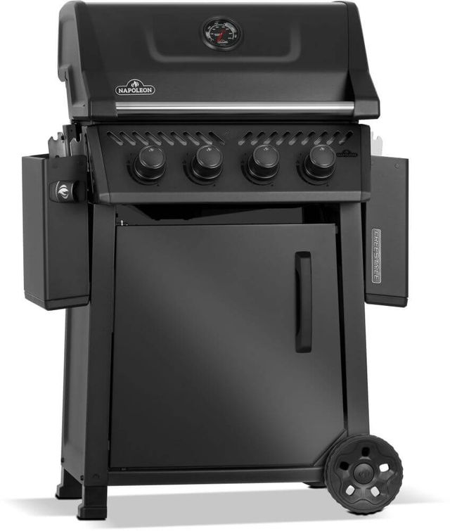 Napoleon Freestyle™ 425 4-Burner Matte Black Freestanding Natural Gas Grill-1