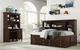 Mazin Furniture Meghan Espresso Writing Desk with Hutch-4