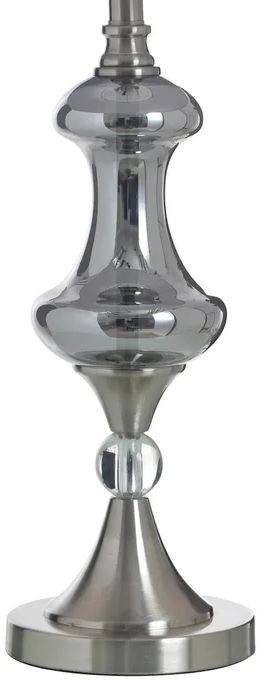 Stylecraft Brushed Nickel and Silver Glass Table Lamp-3