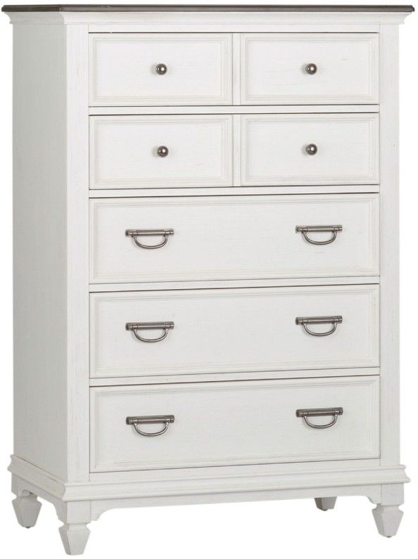 Liberty Furniture Allyson Park Charcoal/Wirebrushed White 54" Chest-0