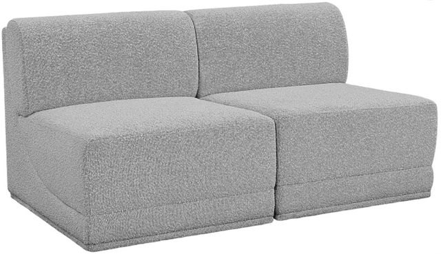 Meridian Furniture Ollie 2-Piece Gray Armless Sofa-0