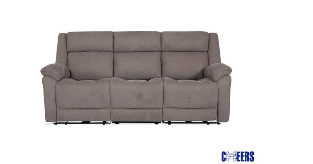 Cheers Man Wah Madison Dual Power Reclining Sofa - taupe-0