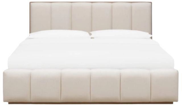 Modus Furniture Gardenia Chai/Cotton Queen Upholstered Platform Bed-3