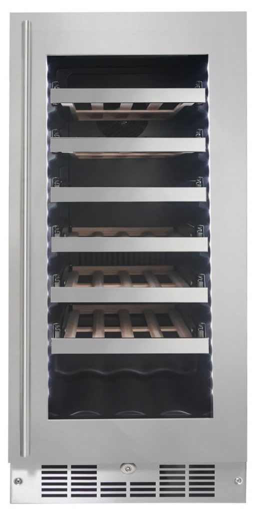 Silhouette® Tuscany 15" 3.1 Cu Ft. Stainless Steel Wine Cooler-1