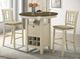 Intercon Mission Casuals French Oak/Rustic White Barstool-1