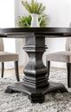 Furniture of America® Nerissa Antique Black Round Counter Height Dining Table-4