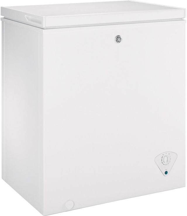 GE® 5.0 Cu. Ft. White Chest Freezer -1