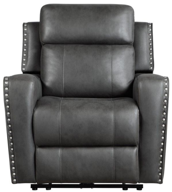 Homelegance® Kellen Smoky Gray Manual Recliner-1