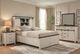 Jofran Inc. Madison County 4-Piece Vintage White King Barn Door Bedroom Set-1