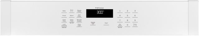 GE® 30" White Electric Built In Single Oven-4