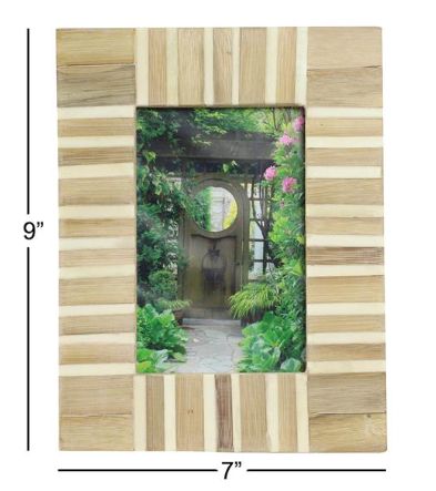 Deco Marche Light Brown Wooden Ornate Photo Frame-4