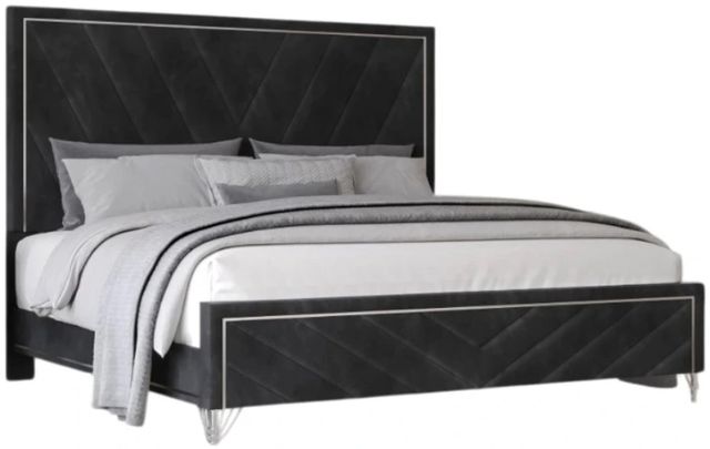 New Classic® Home Furnishings Ava Ebony Eastern King Panel Bed-0