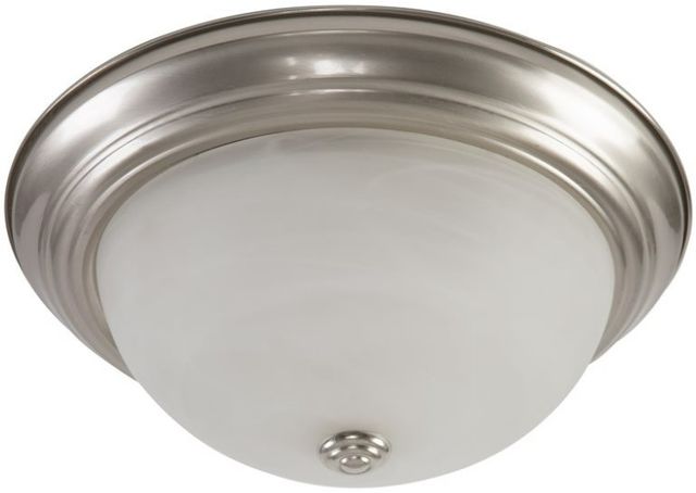 YHD Satin Nickel 2-Light 13" Flush Mount Lighting-2
