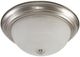YHD Satin Nickel 2-Light 13" Flush Mount Lighting-2