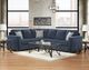 Affordable Furniture Woodlawn Navy 2pc Sectional -1
