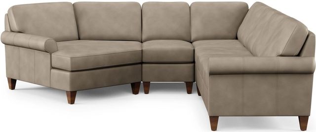 Flexsteel® Westside 4-Piece Taupe Left-Arm Facing Sectional and Chaise