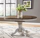 Liberty Furniture Carolina Crossing Antique Honey Pedestal Dining Table with White Base-1