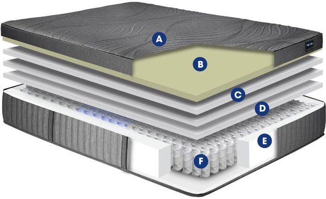Spring Air® Back Supporter Niki 14" Hybrid Plush Smooth Top King Mattress-3