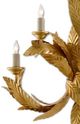 Currey & Company Apollo Contemporary Gold Leaf Wall Sconce-1