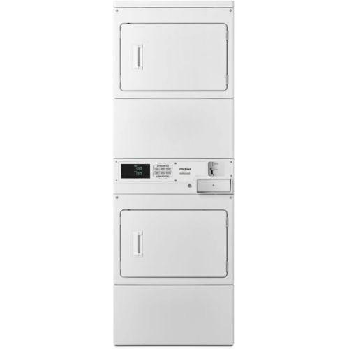 Whirlpool Commercial® 14.8 Cu. Ft. White Coin Drop Electric Stack Dryer-0
