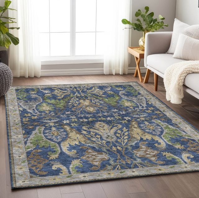 Dalyn™ Rug Company Hatay HY6 Navy 5'x8' Area Rug-4