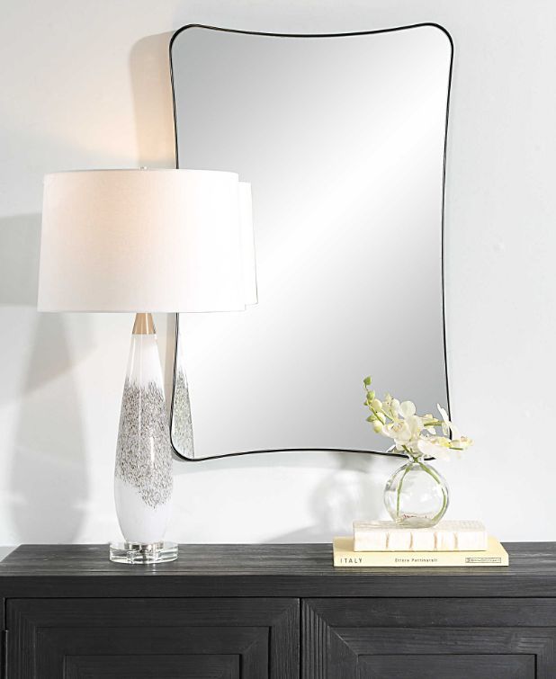 Uttermost® Loudon Black Vanity Mirror-1