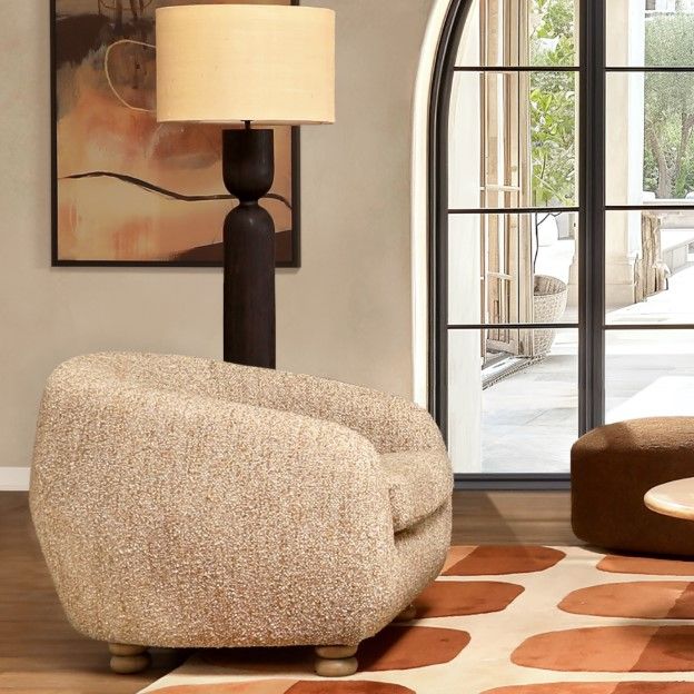 Dovetail Furniture Peggy Natural/Paris Latte Occasional Chair-1