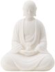 A & B Home White Buddha Figurine-0