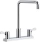 Elkay Chrome 8" Centerset Exposed Deck Mount Faucet with Arc Spout and 2.63" Lever Handles-0