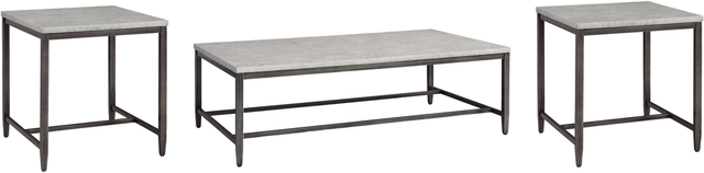 Signature Design by Ashley® Shybourne 3-Piece Light Gray Living Room Table Set-0