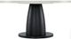 Hooker® Furniture Linville Falls Blue Ridge Mink 60" Round Dining Table with Textured Black Base-4